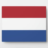 Niederländische Flaggenebene Fotoplatte (Vorderseite)