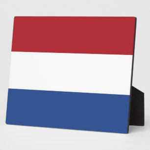 Niederländische Flaggenebene Fotoplatte