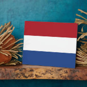 Niederländische Flaggenebene Fotoplatte (Seite)