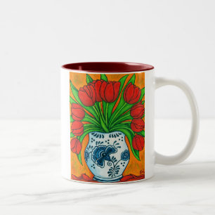 Niederländische Freuden-Kaffee-Tasse Zweifarbige Tasse
