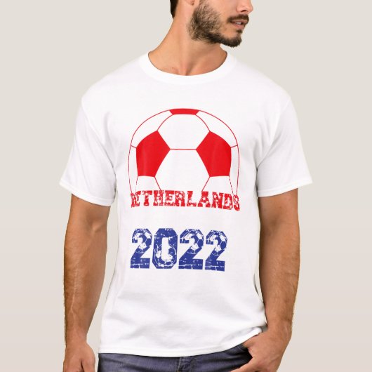 Niederländische Fußballflagge 2022 - Holland Footb T-Shirt (Vorderseite)