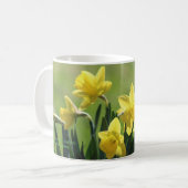 Niederländische gelbe Vorlagennarzissen Kaffeetasse (Vorderseite Links)