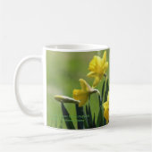 Niederländische gelbe Vorlagennarzissen Kaffeetasse (Links)