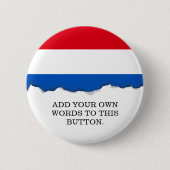 Niederländische Holland-Flagge Button (Vorderseite)
