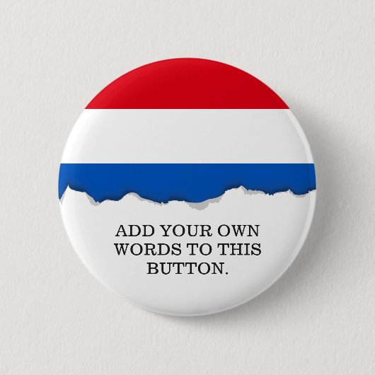 Niederländische Holland-Flagge Button (Vorderseite)