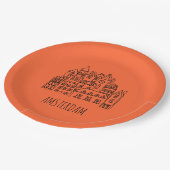 Niederländische Holland Stadt-Andenken Amsterdams Pappteller (Schrägansicht)