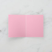 Niederländische Kaninchen Pink Danke Karte (Innenseite)