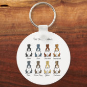 Niederländische Kaninchenfarben Schlüsselanhänger (Vorderseite)