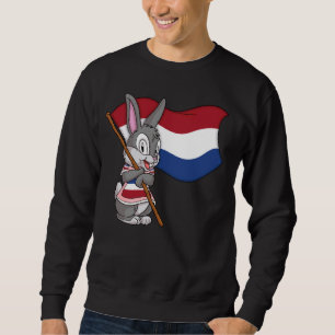 Niederländische Kaninchenflagge Sweatshirt