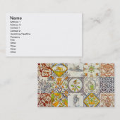 Niederländische Keramik deckt Geschäfts-Karte mit Visitenkarte (Vorne/Hinten)