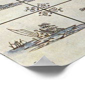 Niederländische Keramik Tiles 4 Poster (Ecke)