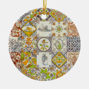 Niederländische Keramikfliesen-Verzierung Keramik Ornament