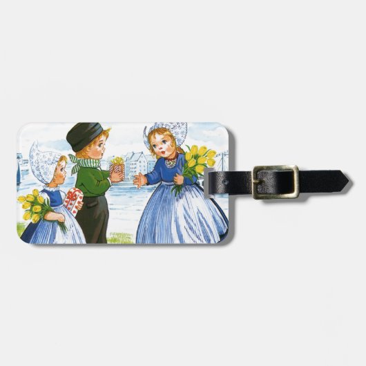 Niederländische Kinder Gepäckanhänger (Vorderseite horizontal)