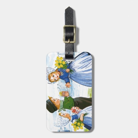 Niederländische Kinder Gepäckanhänger (Vorderseite vertikal)