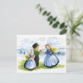 Niederländische Kinder Postkarte (Stehend Vorderseite)