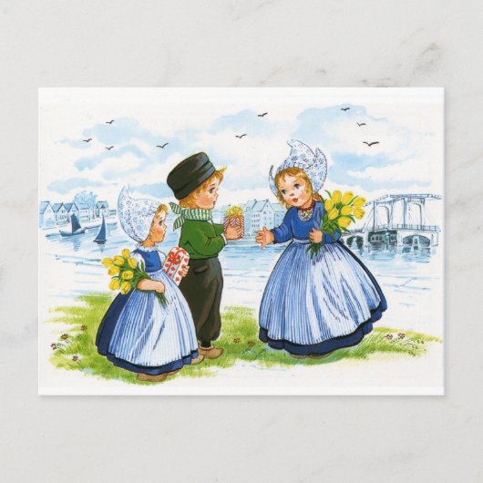 Niederländische Kinder Postkarte (Vorderseite)