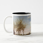 Niederländische Landschaft mit Skatern Zweifarbige Tasse (Links)