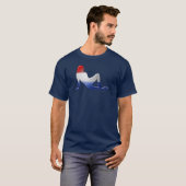 Niederländische Mädchen-Silhouette-Flagge T-Shirt (Vorne ganz)