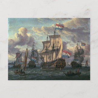 niederländische Marine Postkarte