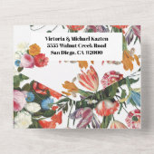 Niederländische Master-Hochzeit All In One Einladung (Rückseite)