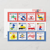 Niederländische Provinzen Postkarte (Vorne/Hinten)