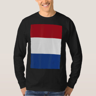 Niederländische Retro-Vintage-Nationalflagge Niede T-Shirt