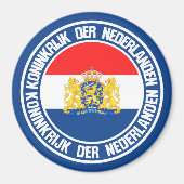 Niederländische RundEmblem Magnet (Vorne)