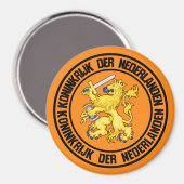 Niederländische RundEmblem Magnet (Vorderseite/Rückseite)