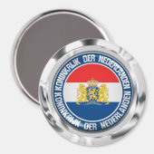 Niederländische RundEmblem Magnet (Vorderseite/Rückseite)
