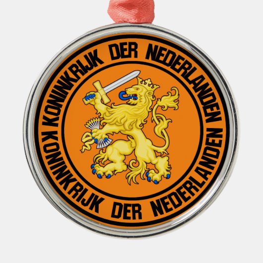 Niederländische RundEmblem Ornament Aus Metall (Vorne)