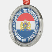 Niederländische RundEmblem Ornament Aus Metall (Links)