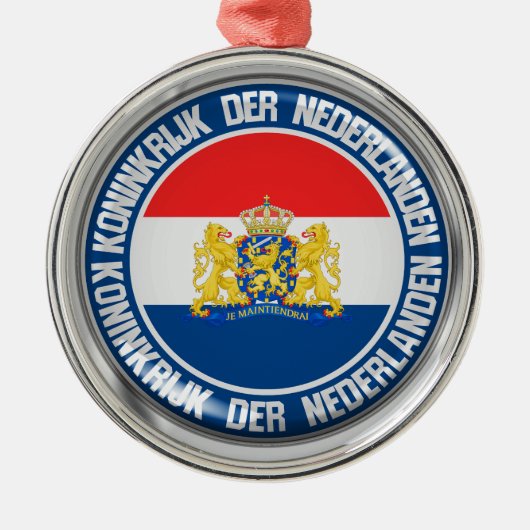 Niederländische RundEmblem Ornament Aus Metall (Vorne)