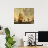 Niederländische Schiffe - Adriaensz Bellevois Kuns Poster (Heimbüro)