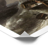 Niederländische Schiffe auf einem Sturmsee c. 1690 Poster (Ecke)