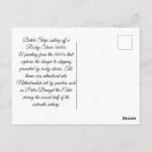 Niederländische Schiffe in den 1600ern Postkarte (Rückseite)