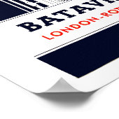 Niederländische Schifffahrtslinie Batavier Holland Poster (Ecke)