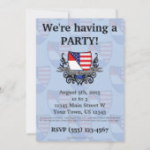 Niederländische Schildflagge Einladung (Rückseite)