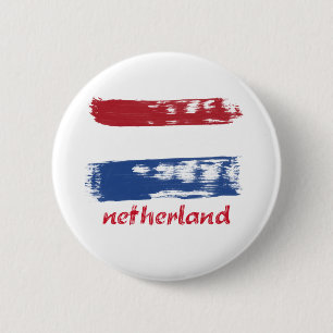 Niederländische Schmutzflagge Button