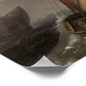 Niederländische Segelschiffe auf einem Stormy Sea  Poster (Ecke)