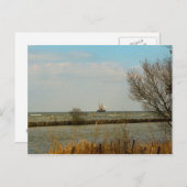 Niederländische Segelschiffe auf Ijselmeer Postkarte (Vorne/Hinten)