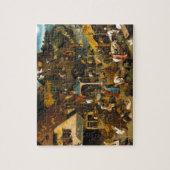 Niederländische Sprichwörter durch Pieter Bruegel Puzzle (Vertikal)