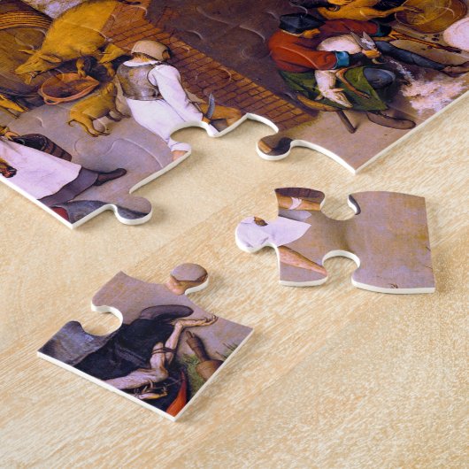 niederländische Sprichwörter, Pieter Bruegel der Ä Puzzle (Seite)