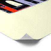 Niederländische Stadt nachts Poster (Ecke)