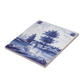 Niederländische traditionelle blaue Fliese (Seite)