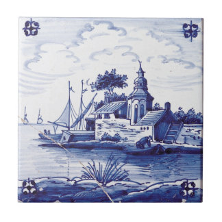 Niederländische traditionelle blaue Fliese