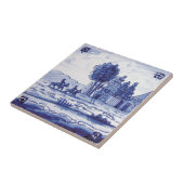 Niederländische traditionelle blaue Fliese (Seite)