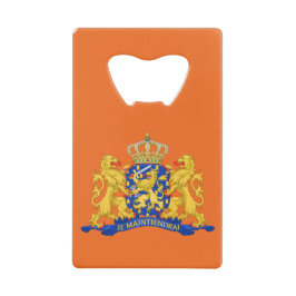 Niederländische Wappen auf oder abgesprungen Geldbeutel Flaschenöffner