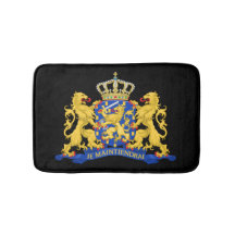 Niederländische Wappen auf schwarzer Seite