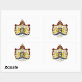 Niederländische Wappen Rechteckiger Aufkleber (Blatt)