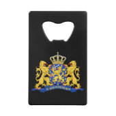 Niederländische Wappenschutt Geldbeutel Flaschenöffner (Rückseite)